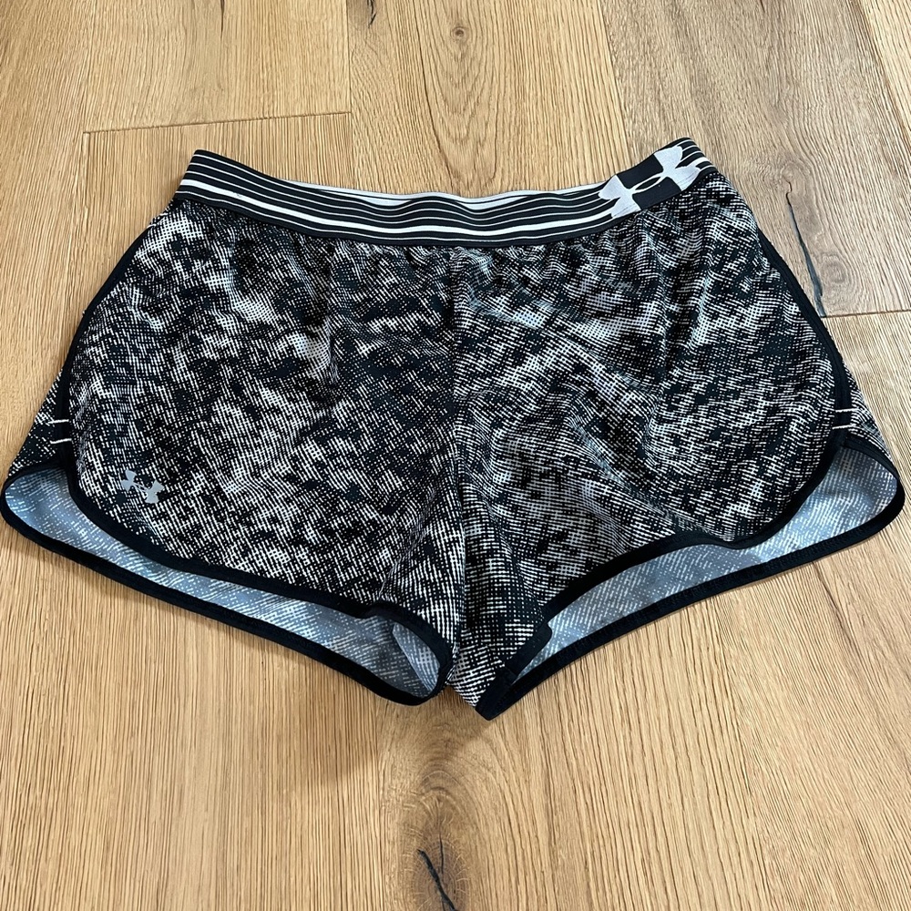 Black running shorts